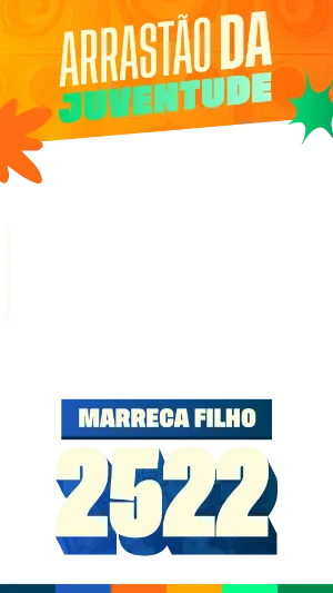Moldura Arrastão da Juventude, 2522 azul